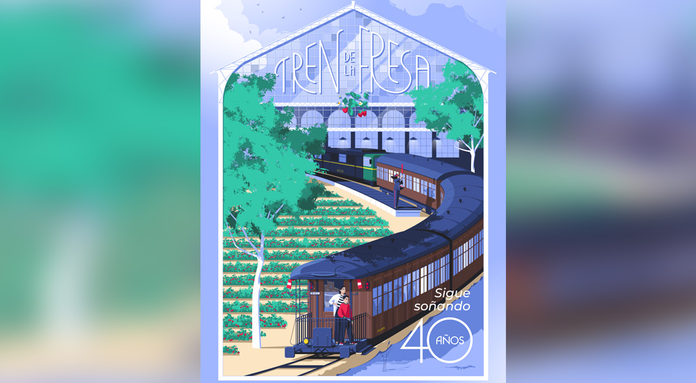 El Tren de la Fresa cumple 40 a�os y estrena cartel de aniversario